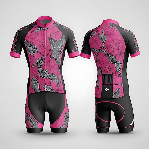 Photo cycling jersey mockup