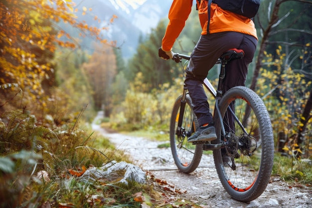 cyclist riding