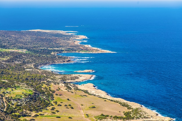 Cyprus Akamas Peninsula National Park mountain's top.