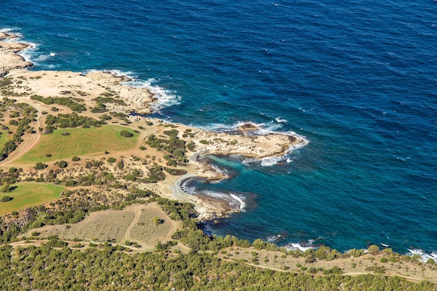 Cyprus Akamas Peninsula National Park mountain's top.