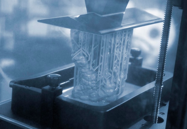 Photo d printer working process d printing stereolithography photopolymerization sla additive