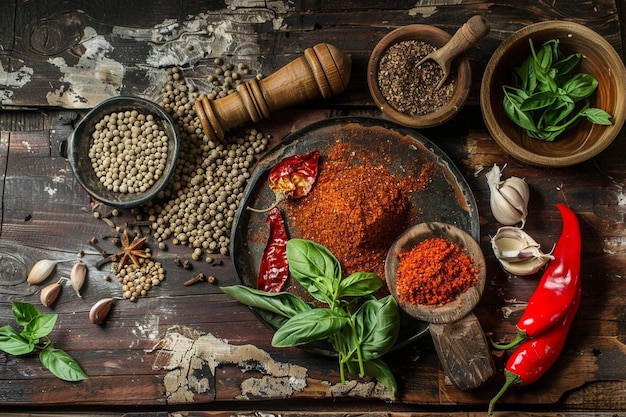 d spices and herbs design