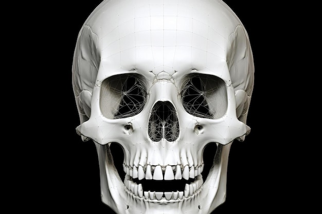 d view of skull