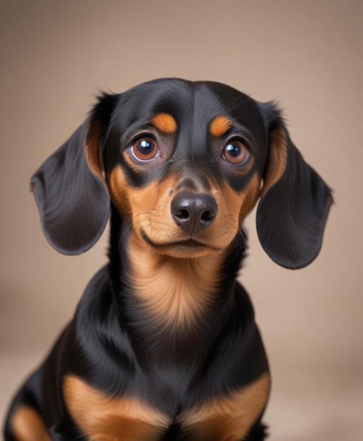 Dachshund Dog breed dog sitting