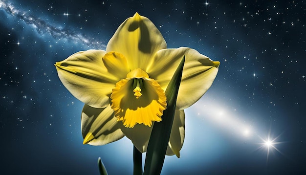 Photo daffodil with starlight