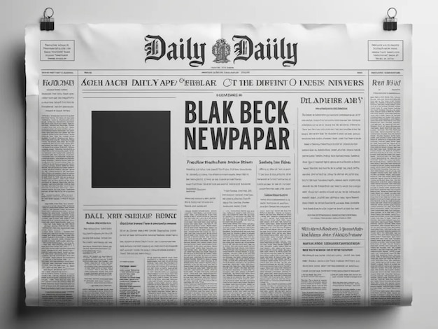 Photo daily newspape image mockup template ideas