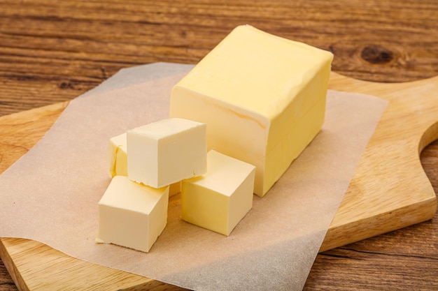 Dairy natural yellow butter piece