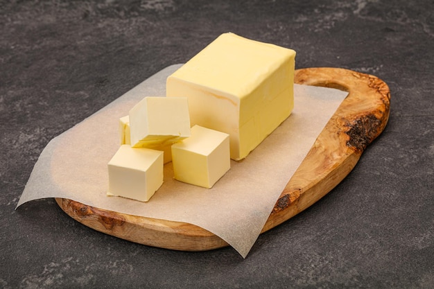 Dairy natural yellow butter piece