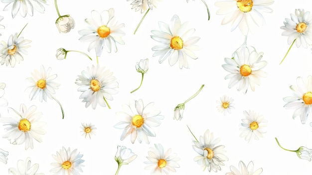 Photo daisies on white background