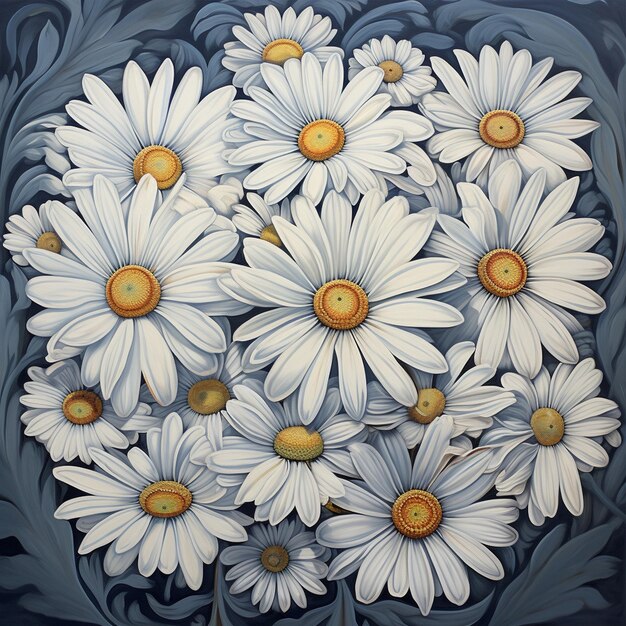 Daisy Circle Art Prints Scott Harris