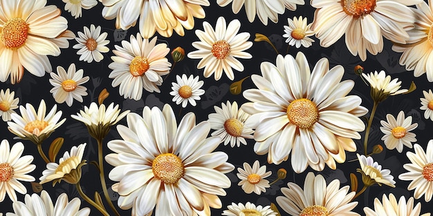 Daisy Dreams Seamless Pattern