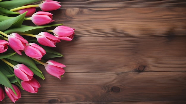 Daisy flowers on wooden background