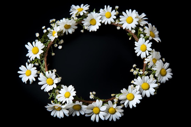 Daisy wreath design