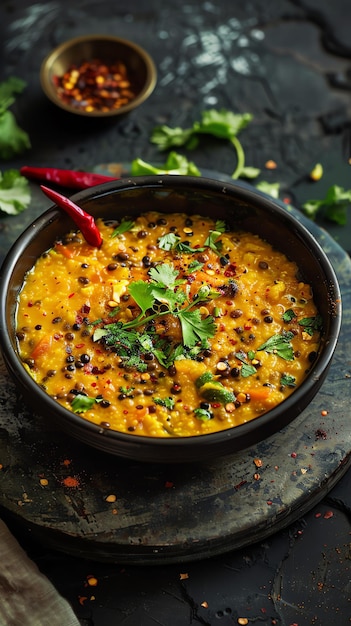 Dal Khichdi Fry With Ghee in bowl hindu