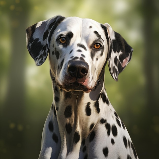 A dalmatian dog