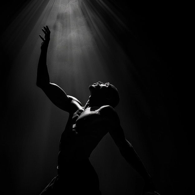 Photo dance emotion dramatic lighting and movement