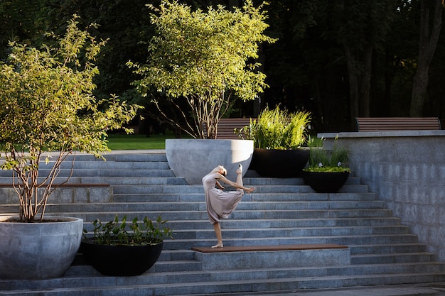 Dancer in the city park