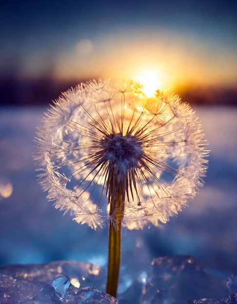 Dandelion beautiful background for your desktop