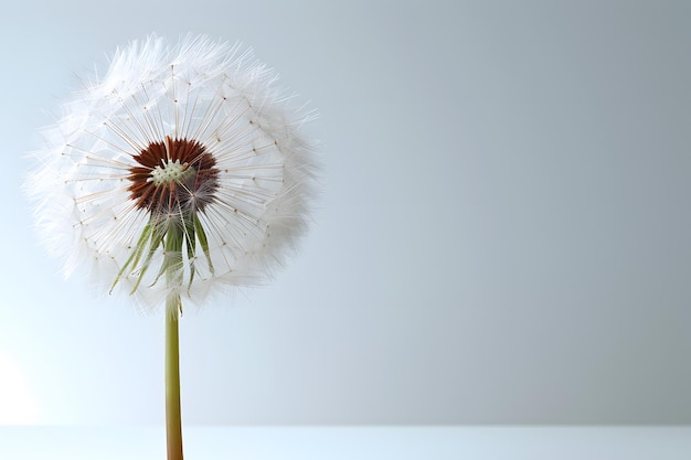 Dandelion Flower on White Background