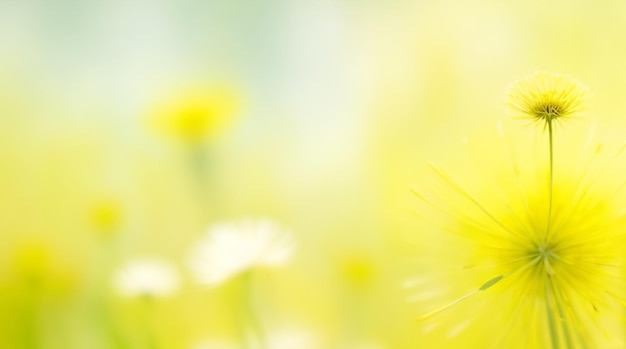 Dandelion Whispers Abstract Color Dandelion Hues Blur for Lively Background