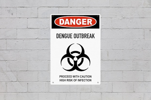 Danger dengue outbreak Proceed with caution high risk of infection