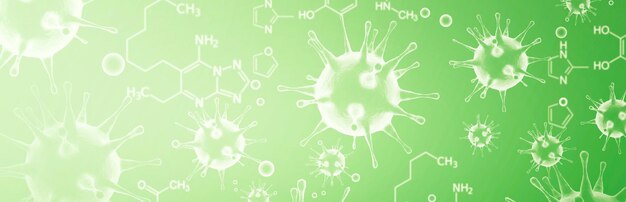 Dangerous corona virus, SARS pandemic risk concept. 3D illustration