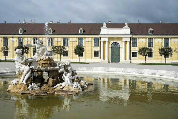 Danube, Inn, and Enns statues at the Schonbrunn Palace in Vienna