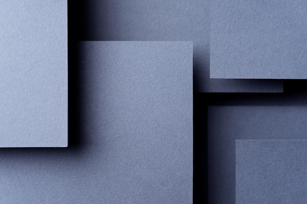 Dark abstract background inspired by material design using cardboard and paper