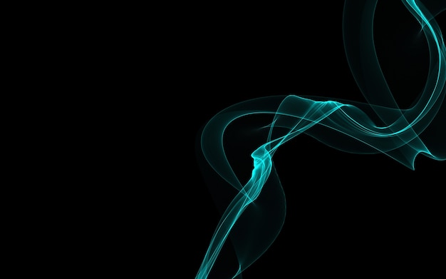 Dark abstract background with a glowing abstract waves, abstract background