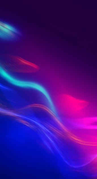 Dark abstract futuristic background with ultraviolet neon glow