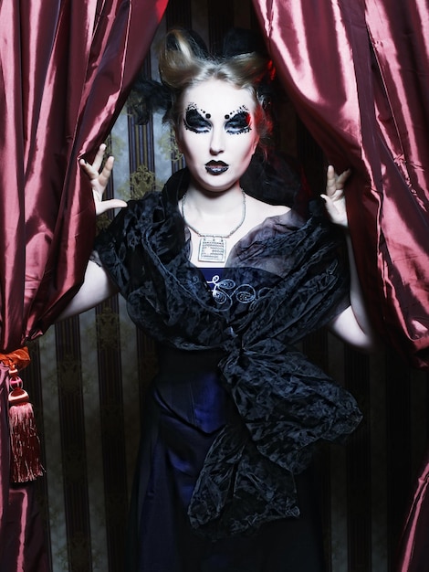 Dark Beautiful Gothic PrincessHalloween party