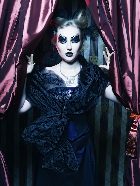 Dark Beautiful Gothic PrincessHalloween party