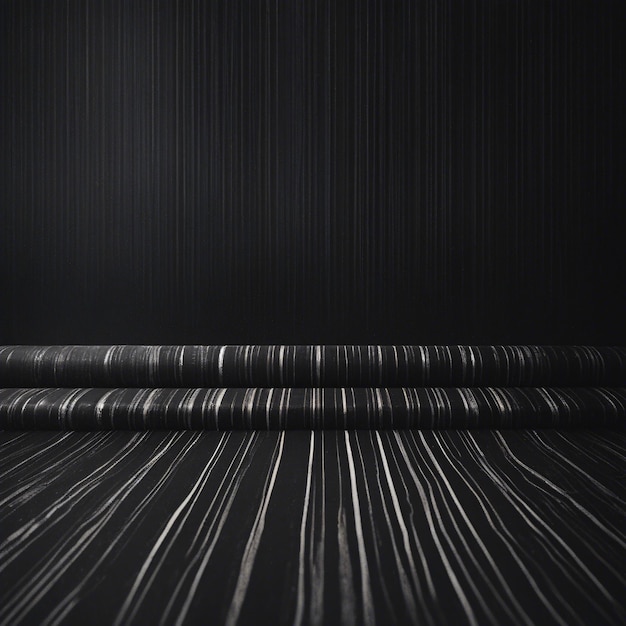 Dark black background design with stripes lines abstract background