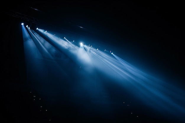 dark black blue concrete lighting stadium