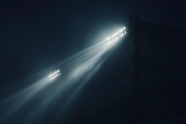 dark black blue concrete lighting stadium