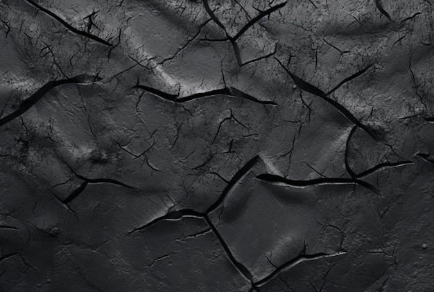 Dark black cement texture background generative ai