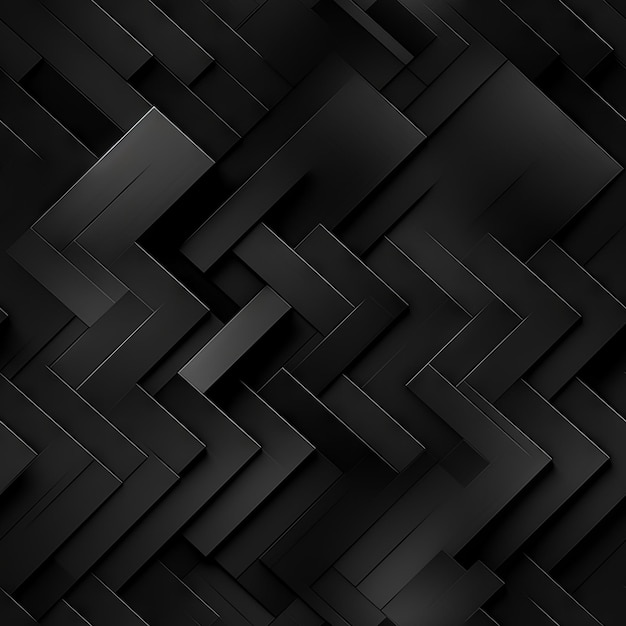 Dark black Geometric grid background Modern dark abstract texture seamless pattern