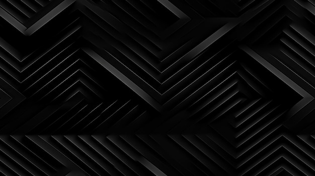 Dark black Geometric grid background Modern dark abstract texture Seamless patternx9