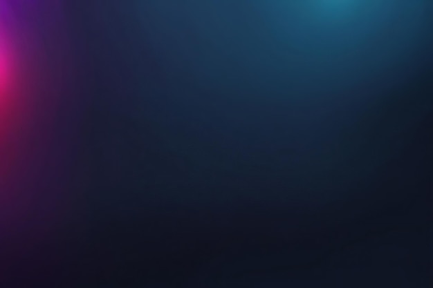 Photo dark blue abstract gradient background with neon pink and blue lights