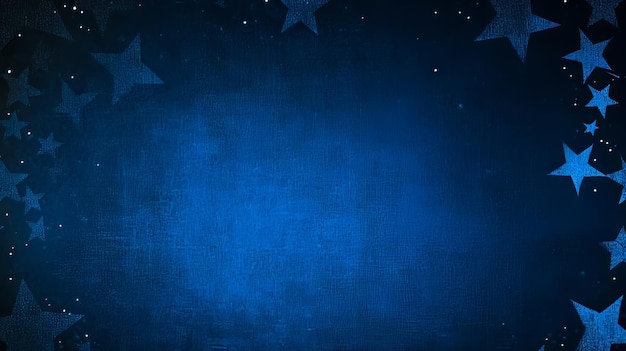 Photo a dark blue background with stars on it