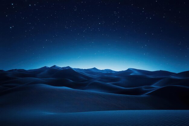 Photo dark blue desert night sky illustration