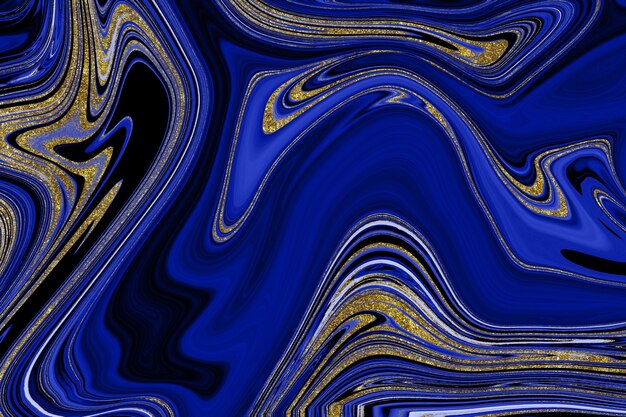 Dark blue marble background with gold lining