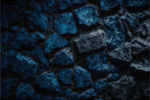 Dark blue rough grainy stone or concrete wall texture abstract textures