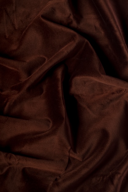 Dark brown silk