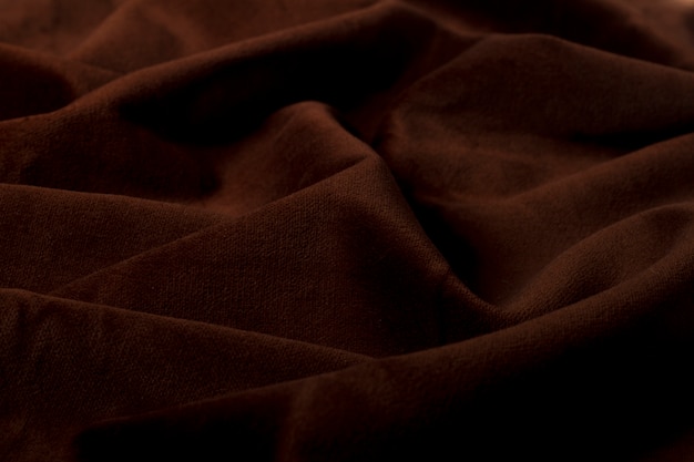 Dark brown silk