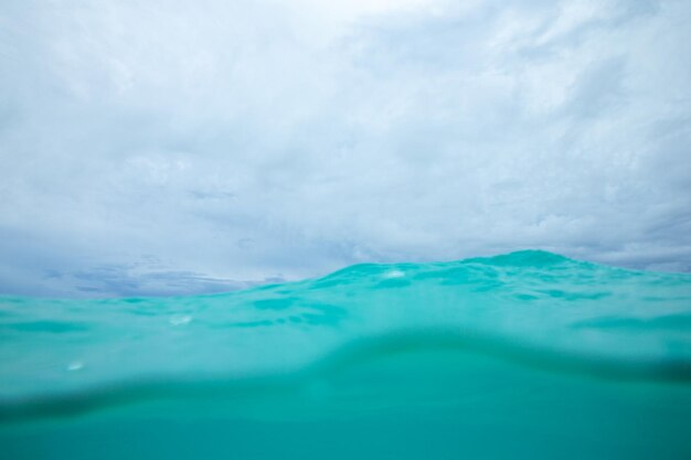 Dark clouds on the ocean