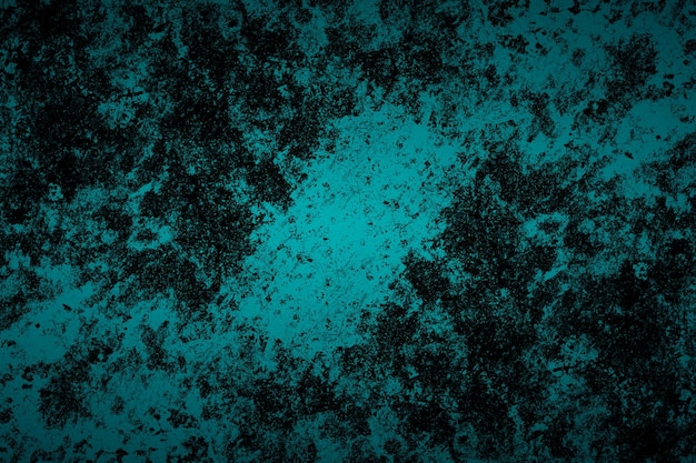 Dark cyan grunge textures and cracks on the concrete plaster floor