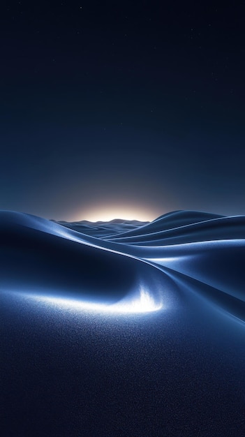 dark desert dark blue and light silver smooth curved lines soft romantic scene minimalist background style unreal engine high definition ar 916 v 61 Job ID 9456585714f24f1284df6543ca5e5503