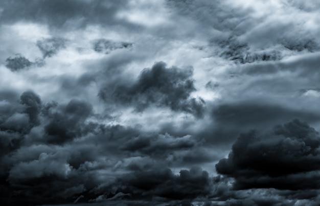 Dark dramatic sky and clouds.