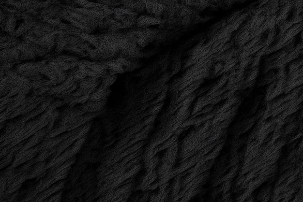 Dark Fabric Pattern With Frayed Texture And Irregularities